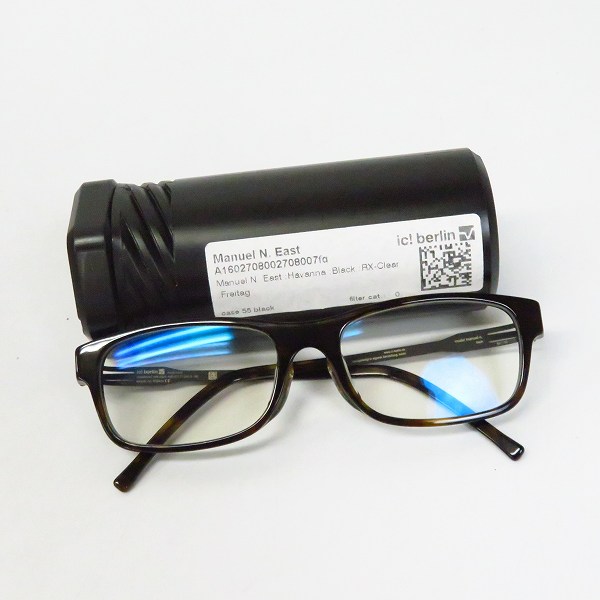 実際に弊社で買取させて頂いたic! berlin/アイシーベルリン Manuel N. East-Havanna/メガネフレーム/眼鏡の画像 7枚目
