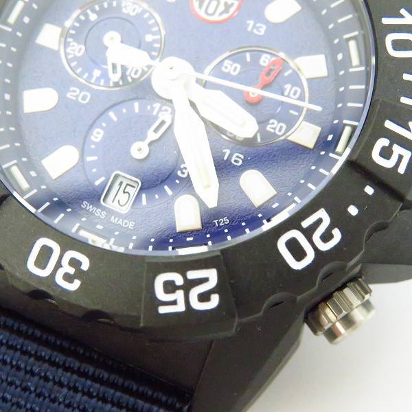 実際に弊社で買取させて頂いたLUMINOX/ルミノックス Navy Seals/ネイビーシールズ カラーマークシリーズ 3500 SERIESクロノグラフ 腕時計 3583.NDの画像 4枚目
