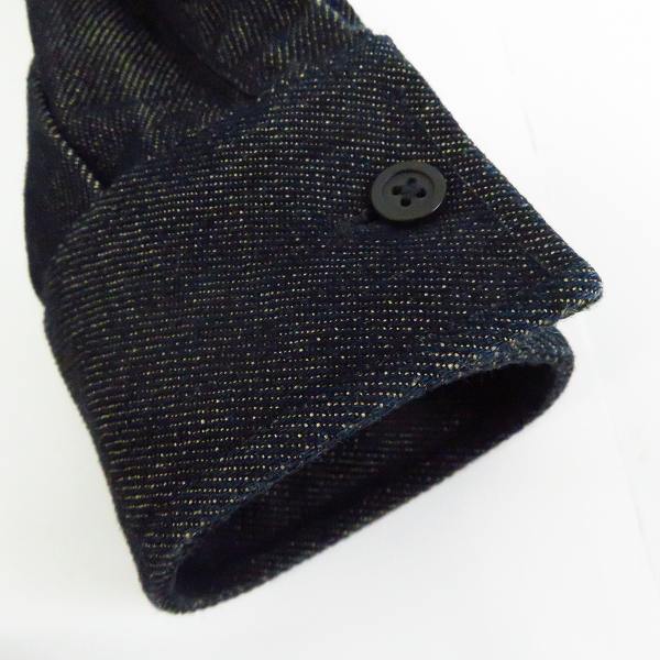 実際に弊社で買取させて頂いた【JPタグ】GIVENCHY/ジバンシー 比翼 インディゴデニムシャツ ジャケット14-1/2 37の画像 7枚目