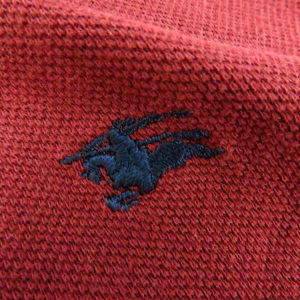 実際に弊社で買取させて頂いたBURBERRY LONDON/バーバリーロンドン ホース刺繍/チェック柄切替 スリムフィットポロシャツ Mの画像 3枚目