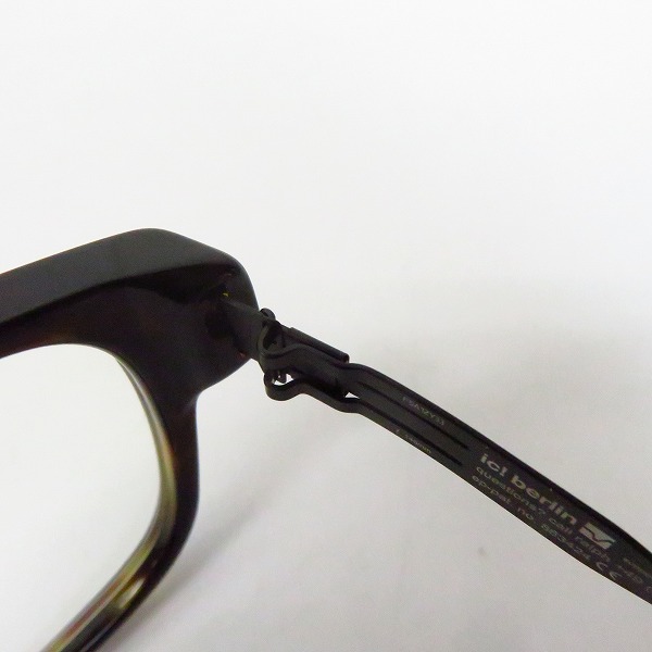実際に弊社で買取させて頂いたic! berlin/アイシーベルリン Manuel N. East-Havanna/メガネフレーム/眼鏡の画像 5枚目