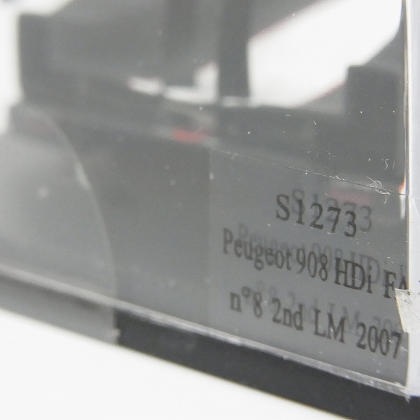 実際に弊社で買取させて頂いたSpark/スパーク 1/43 Peugeot/プジョー908 HDi FAP n°8 2 LM 2007/Concept car 908/ #8 #908 ミニカー 2点セットの画像 6枚目