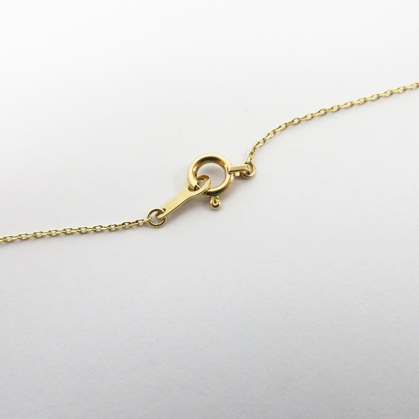 実際に弊社で買取させて頂いたGARNI/ガルニ  K10YG Square Dia Necklace/イエローゴールド スクエア 1Pダイヤモンド/0.04ct ネックレスの画像 4枚目
