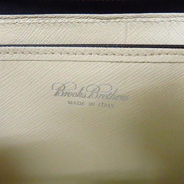 実際に弊社で買取させて頂いた【難有り】BROOKS BROTHERS/ブルックスブラザーズ ラウンドジップ/長財布の画像 4枚目
