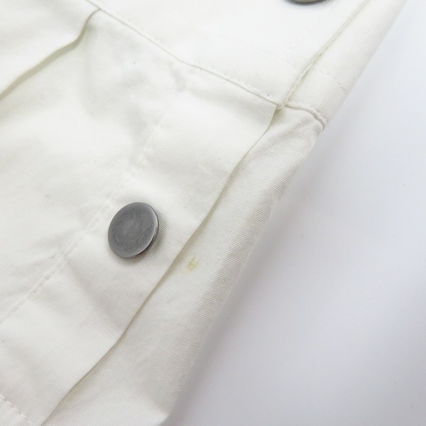 実際に弊社で買取させて頂いたDIESEL BLACK GOLD/ディーゼルブラックゴールド バックプリント 長袖シャツ ホワイト/46の画像 8枚目