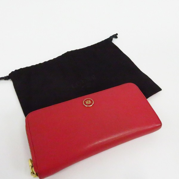 実際に弊社で買取させて頂いたLOEWE/ロエベ アナグラム ラウンドファスナー長財布/ウォレットの画像 8枚目