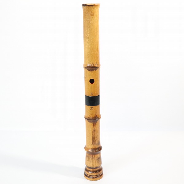 実際に弊社で買取させて頂いた尺八 胡蝶 銘 約40cm 琴古流 尺八 和楽器の画像 2枚目