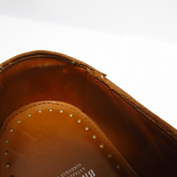 実際に弊社で買取させて頂いたAllen Edmonds×Brooks Brothers/アレンエドモンズ×ブルックスブラザーズ レースアップシューズ 7.5Eの画像 6枚目