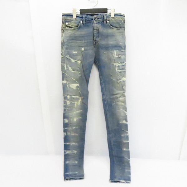 実際に弊社で買取させて頂いたDIESEL BLACK GOLD/ディーゼルブラックゴールド ボタンフライ クラッシュ加工 デニムパンツ/30