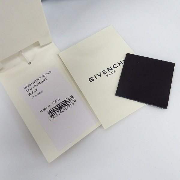 実際に弊社で買取させて頂いたGIVENCHY/ジバンシィ 19SS ロゴプレート レザー ボディバッグ/バムバッグの画像 8枚目