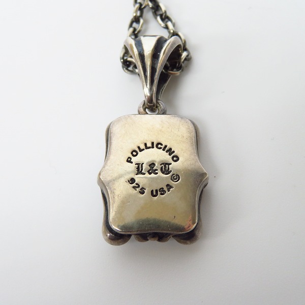 実際に弊社で買取させて頂いた【ギャラ付】LEATHERS AND TREASURES/レザーズ＆トレジャーズ  フレアペンダントトップ Sqeare quest w/fleur-de-lisの画像 2枚目