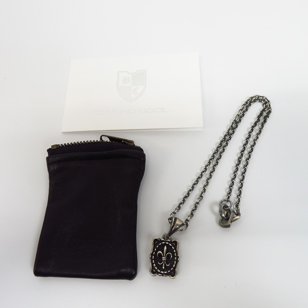 実際に弊社で買取させて頂いた【ギャラ付】LEATHERS AND TREASURES/レザーズ＆トレジャーズ  フレアペンダントトップ Sqeare quest w/fleur-de-lisの画像 6枚目