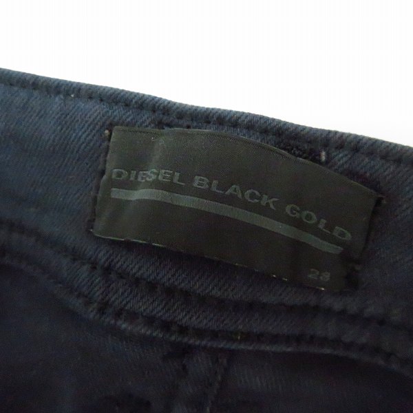 実際に弊社で買取させて頂いたDIESEL BLACK GOLD/ディーゼルブラックゴールド ストレッチスキニー エクストラロング ネイビー系 TYPE-2614/28の画像 3枚目