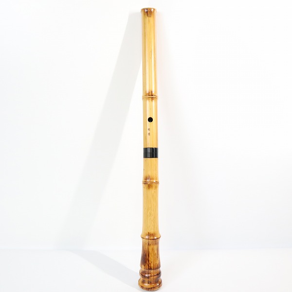 実際に弊社で買取させて頂いた尺八 胡蝶 銘 約64cm 琴古流 尺八 和楽器の画像 2枚目