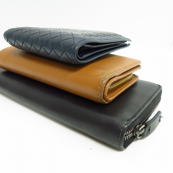実際に弊社で買取させて頂いたボッテガヴェネタ/プラダ/ジミーチュウ 財布 3点セットの画像 2枚目