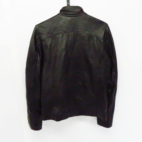 実際に弊社で買取させて頂いたAKM Contemporary/エイケイエムコンテンポラリー シープスキン シングルライダース/Mの画像 1枚目