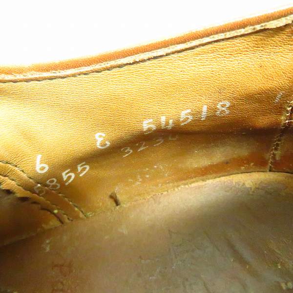 実際に弊社で買取させて頂いたAllen Edmonds/アレンエドモンズ ストレートチップ レザーシューズ 5855/6Eの画像 5枚目