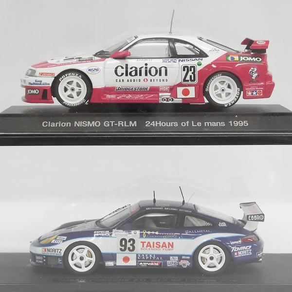 実際に弊社で買取させて頂いたEBBRO/エブロ 1/43スケール TAISN PORSCHE/タイサン ポルシェ 911 CLARION/クラリオン #93 #23 ミニカー 2点セットの画像 1枚目