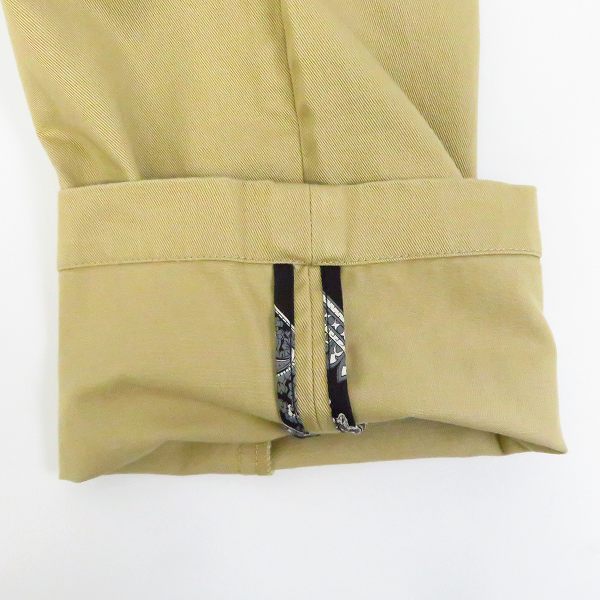 実際に弊社で買取させて頂いた【未使用】HEAD PORTER PLUS/ヘッドポータープラス ペイズリー切替 チノパンツ ベージュ/Lの画像 5枚目