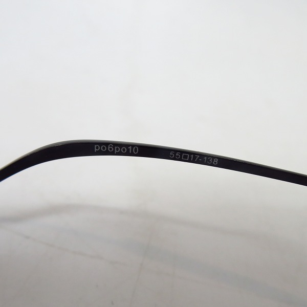 実際に弊社で買取させて頂いたless than human/レスザンヒューマン po6po10/ポルポト アンダーリム 眼鏡/メガネ フレームの画像 6枚目