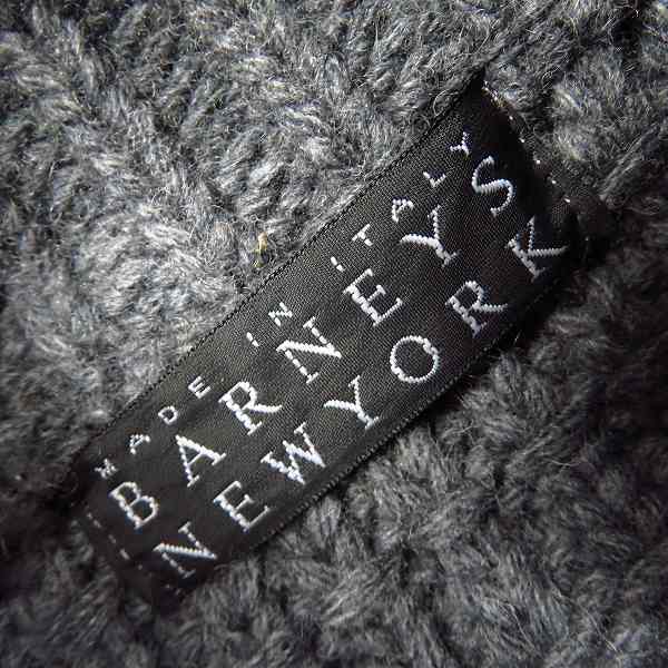 実際に弊社で買取させて頂いたBARNEYS NEW YORK/バーニーズニューヨーク 肉厚 ニット ダッフルコート/52の画像 2枚目