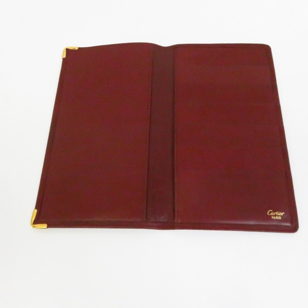 実際に弊社で買取させて頂いたCartier/カルティエ マストライン ロゴ レザー 2つ折り長財布の画像 2枚目