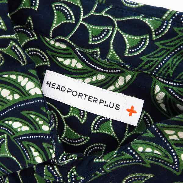 実際に弊社で買取させて頂いたHEAD PORTER PLUS/ヘッドポータープラス BIG WING BATIK SHIRT KHAKI/Mの画像 2枚目
