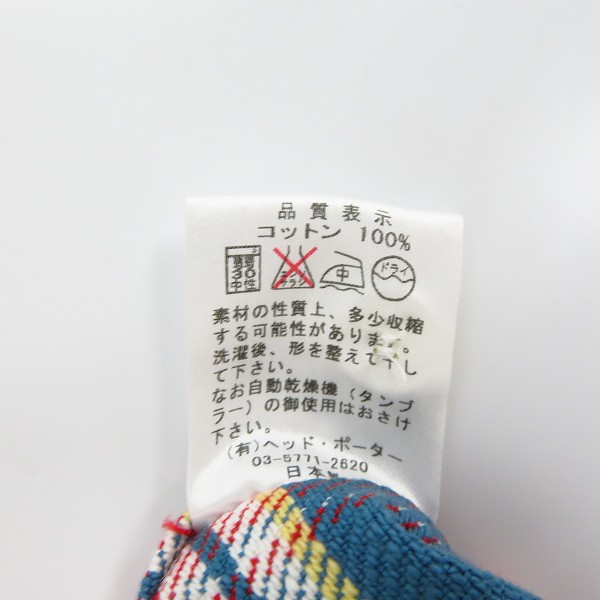 実際に弊社で買取させて頂いた【未使用】HEAD PORTER PLUS/ヘッドポータープラス BM CHECK SHIRT/長袖チェックシャツ Mの画像 3枚目