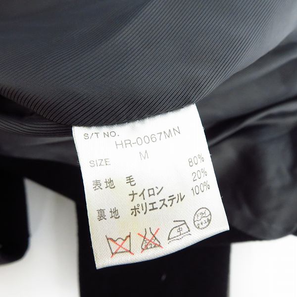 実際に弊社で買取させて頂いたHARE/ハレ ウール混 ダッフルコート ブラック/Mの画像 3枚目