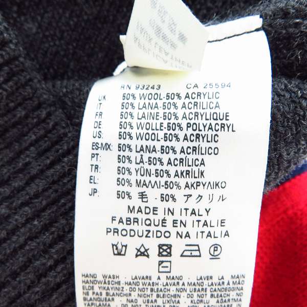 実際に弊社で買取させて頂いたDIESEL BLACK GOLD/ディーゼル ウール混 ジップアップハイゲージニット/Sの画像 3枚目