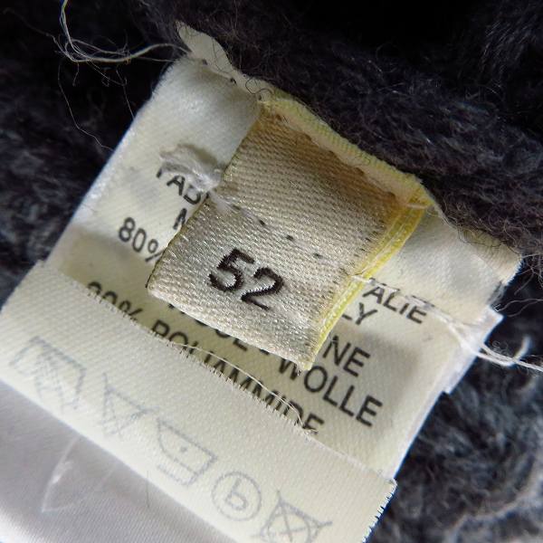 実際に弊社で買取させて頂いたBARNEYS NEW YORK/バーニーズニューヨーク 肉厚 ニット ダッフルコート/52の画像 3枚目