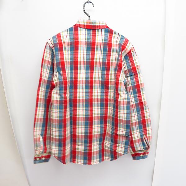 実際に弊社で買取させて頂いた【未使用】HEAD PORTER PLUS/ヘッドポータープラス BM CHECK SHIRT/長袖チェックシャツ Mの画像 1枚目