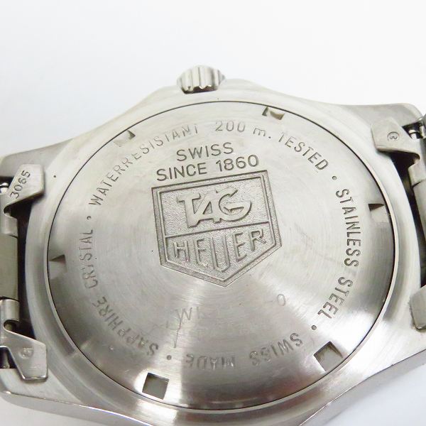 実際に弊社で買取させて頂いたTAG Heuer/タグホイヤー Professional 2000 黒文字盤 クォーツ 時計/ウォッチ WK1110-0【動作未確認】の画像 3枚目