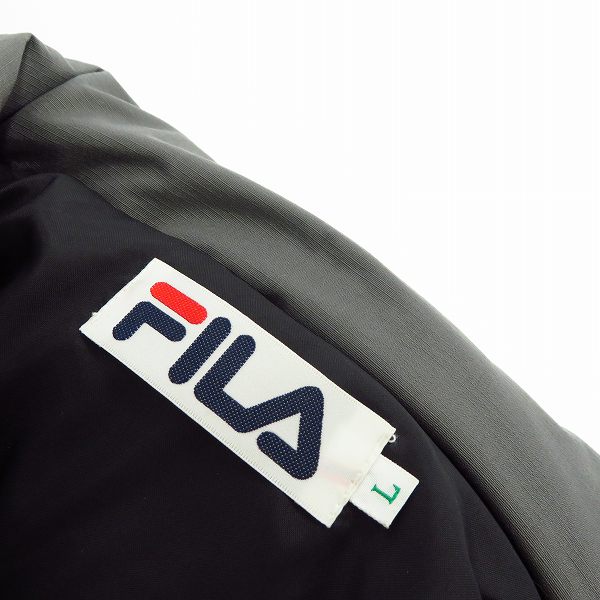 実際に弊社で買取させて頂いた【未使用】FILA/フィラ ナイロン ロングコート グレー 16JIW3367/Lの画像 2枚目