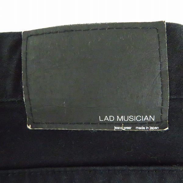 実際に弊社で買取させて頂いたLAD MUSICIAN/ラッドミュージシャン スリムパンツ ブラック 44の画像 3枚目