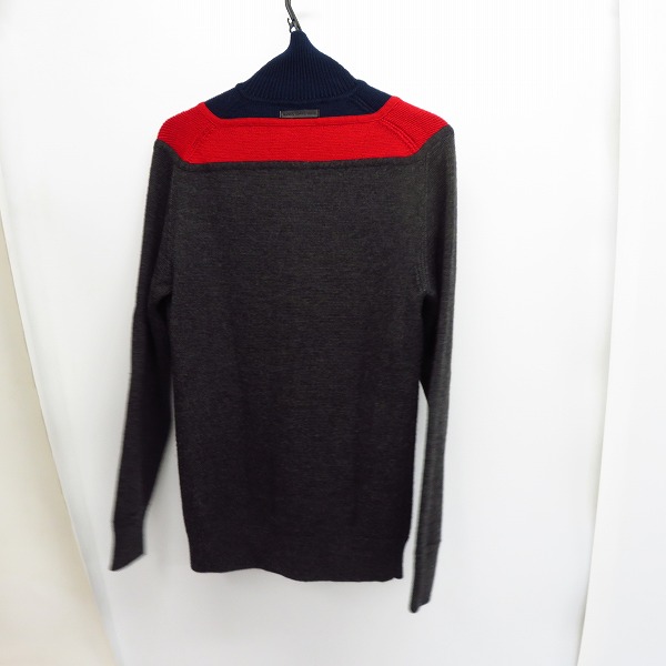 実際に弊社で買取させて頂いたDIESEL BLACK GOLD/ディーゼル ウール混 ジップアップハイゲージニット/Sの画像 1枚目