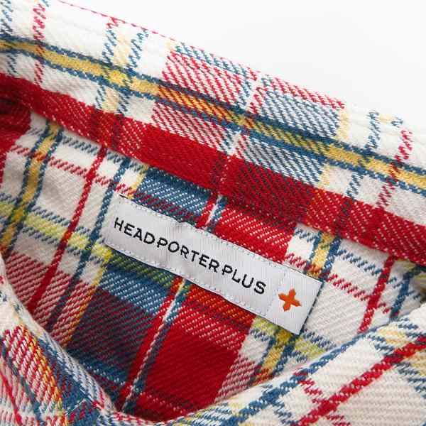 実際に弊社で買取させて頂いた【未使用】HEAD PORTER PLUS/ヘッドポータープラス BM CHECK SHIRT/長袖チェックシャツ Mの画像 2枚目
