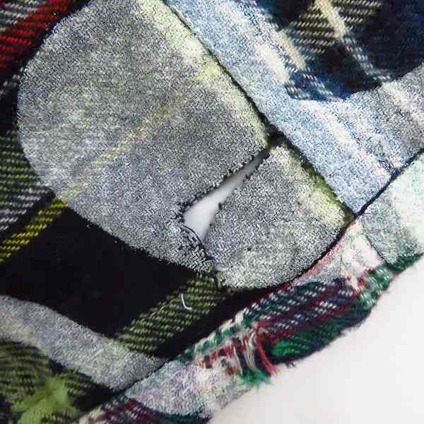 実際に弊社で買取させて頂いたGOODENOUGH/グッドイナフ 13AW パッチワークシャツ/GE-133018/Sの画像 4枚目