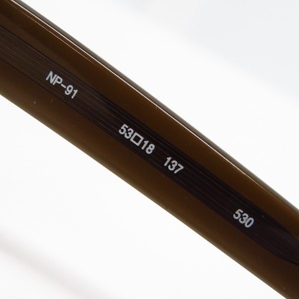 実際に弊社で買取させて頂いた999.9/フォーナインズ 眼鏡/メガネフレーム ウェリントン/フルリム NP-91の画像 4枚目