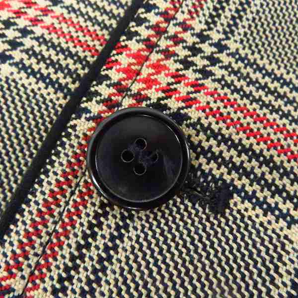 実際に弊社で買取させて頂いたDRIES VAN NOTEN/ドリスヴァンノッテン チェック柄 2ボタン テーラードジャケット Size：46の画像 6枚目