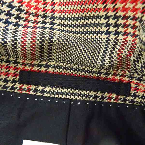 実際に弊社で買取させて頂いたDRIES VAN NOTEN/ドリスヴァンノッテン チェック柄 2ボタン テーラードジャケット Size：46の画像 5枚目