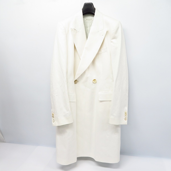 実際に弊社で買取させて頂いたDRIES VAN NOTEN/ドリス ヴァンノッテン コットン地 ロングコート ホワイト Size：50