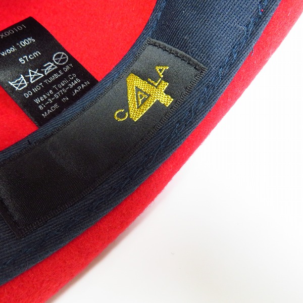 実際に弊社で買取させて頂いたCA4LA/カシラ KNOX NEWYORK ウールボーラーハット/57の画像 5枚目