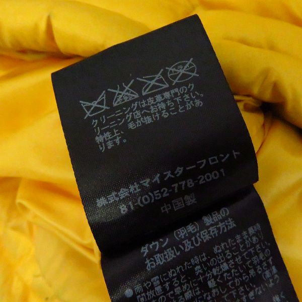 実際に弊社で買取させて頂いたACANTHUS/アカンサス レザー切り替え ダウン ジャケット/Lの画像 4枚目