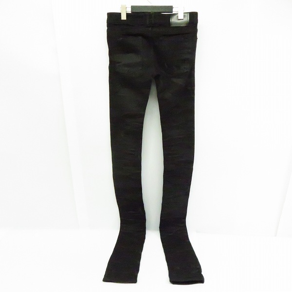 実際に弊社で買取させて頂いたDIESEL BLACK GOLD/ディーゼルブラックゴールド ストレッチデニムスキニー エクストラロング TYPE-2614 ブラック/28の画像 1枚目