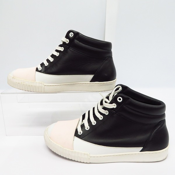 実際に弊社で買取させて頂いたMARNI/マルニ 16AW レザー ハイカットスニーカー/41の画像 3枚目