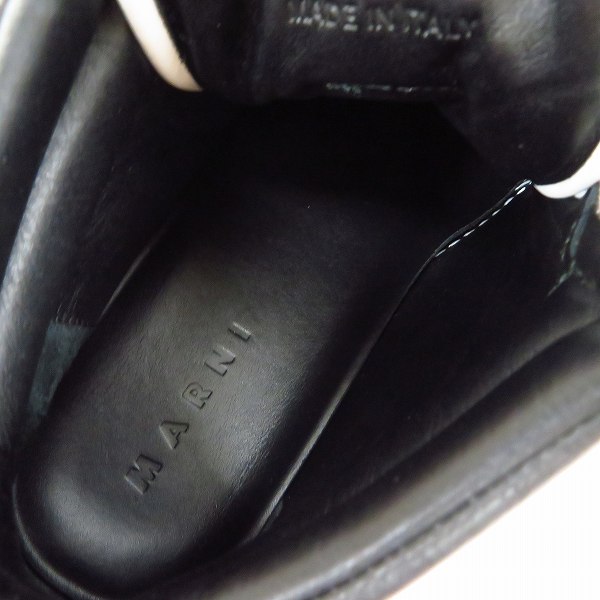 実際に弊社で買取させて頂いたMARNI/マルニ 16AW レザー ハイカットスニーカー/41の画像 4枚目