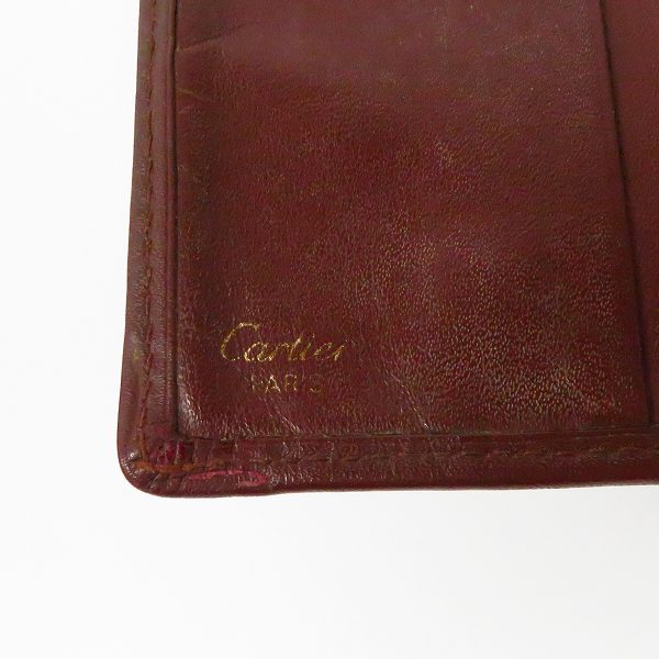 実際に弊社で買取させて頂いたCartier/カルティエ 二つ折り財布/ウォレットの画像 3枚目