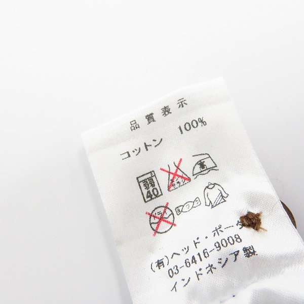 実際に弊社で買取させて頂いたHEAD PORTER PLUS/ヘッドポータープラス BIG WING BATIK SHIRT KHAKI/Mの画像 3枚目