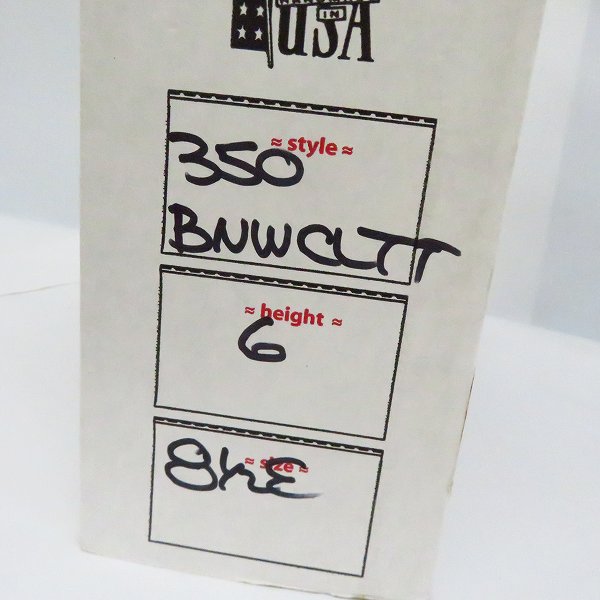 実際に弊社で買取させて頂いたWHITE'S BOOTS/ホワイツブーツ 町田のカントリー別注 レザー切替ブーツ/350BNWCL TT06/8.5Eの画像 9枚目